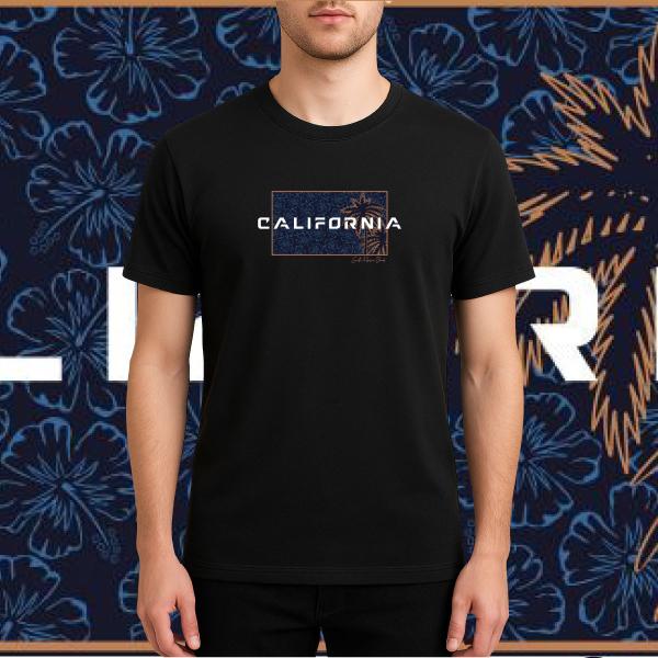 California-Santa Printed T-shirt