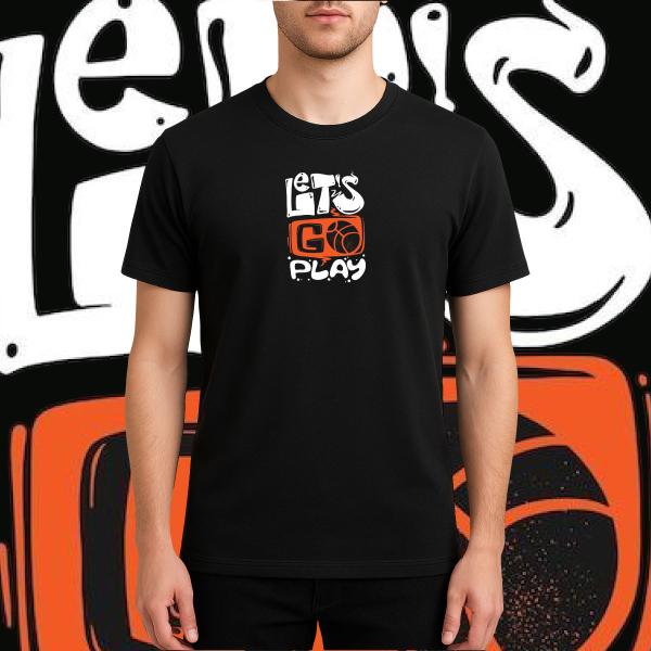 Let's-Go-Play Printed T-shirt