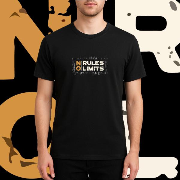 No-Rules-No-Limits Printed T-shirt
